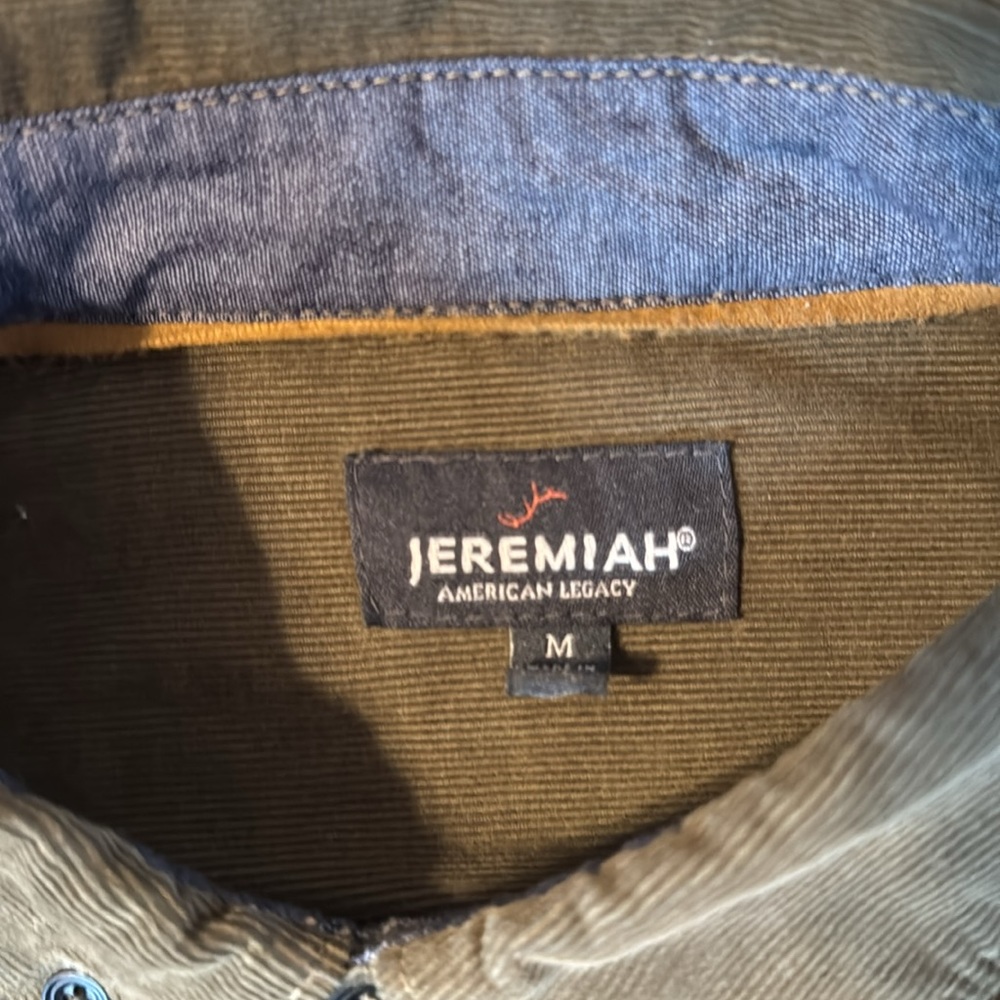 Jeremiah Men’s Woven Corduroy Shirt Medium- Never Worn - Picture 3 of 4